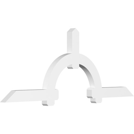 Ekena Millwork Ericson Architectural Grade PVC Gable Bracket, 108"W x 40 1/2"H x 4"D x 6"F, 9/12 Pitch GBP108X41X0406ERI00